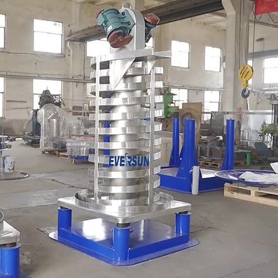 Closed Plastic Granule Cooling Vertical Spiral Vibration Elevator Conveyor