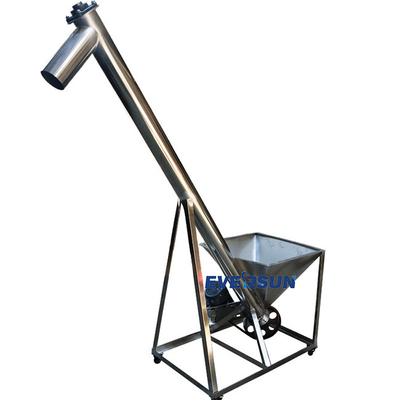 Heavy Duty Plastic Flakes Screw Conveyor Feeder Feeding Conveyor For Pellet