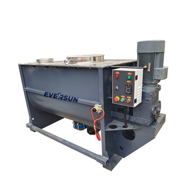 Horizontal Animal Feed Ribbon Blender Mixer Mushroom Substrate With Heat 200 Kg