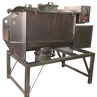 Stainless Steel Ribbon Blade Mixer In Viscous Powder Particle Mixing Machine