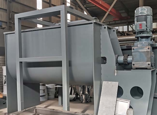 Stainless Steel Ribbon Blade Mixer In Viscous Powder Particle Mixing Machine