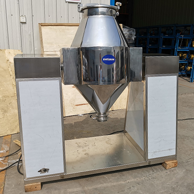 Customizable Twin Cone Powder Particle Mixer Dust-free And Low Noise