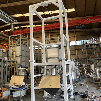 Customized Bulk Bag Unloading Station For Powder Bulk Bag Opening Equipment