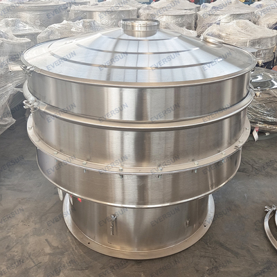 Circular Vibrating Screen Made Of Stainless Steel For Direct Contact With Food Fine Powder Particles