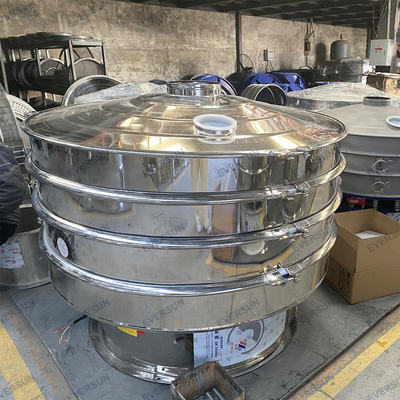 Circular Vibrating Screen Made Of Stainless Steel For Direct Contact With Food Fine Powder Particles
