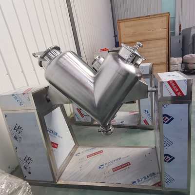 Stainless Steel V-shaped Mixer Custom 5-1000L Powder Particle Stirring Mixer