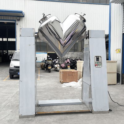 Stainless Steel V-shaped Mixer For Food And Chemical Raw Materials Dry Powder Mixer