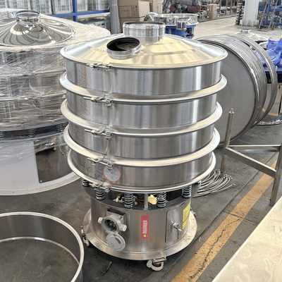 Stainless steel vibrating screen powder classification vibrating screen particle deimpurity rotary vibrating screen
