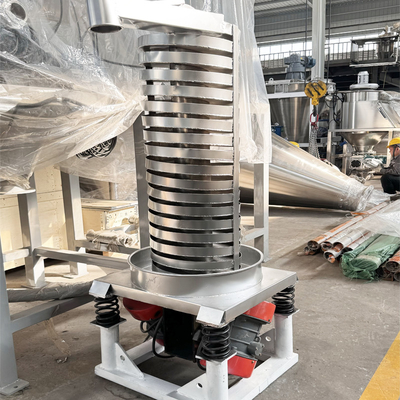 Vertical Screw Elevator Potassium Nitrate Rubber Vibrating Feeder Dry Cooling Particle Feeding Equipment