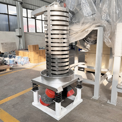 Vertical Screw Elevator Potassium Nitrate Rubber Vibrating Feeder Dry Cooling Particle Feeding Equipment