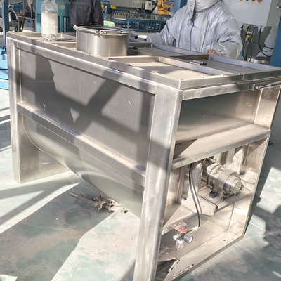 Custom Horizontal Ribbon Mixer Stainless Steel Powder Mixer 1000 Liters Double Ribbon Mixer