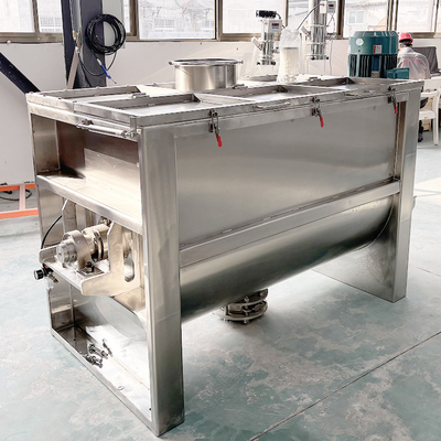 Custom Horizontal Ribbon Mixer Stainless Steel Powder Mixer 1000 Liters Double Ribbon Mixer