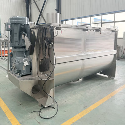 Horizontal Helical Ribbon Mixer For Mixing Of Materials With Large Differences In Specific Gravity And Particle Size