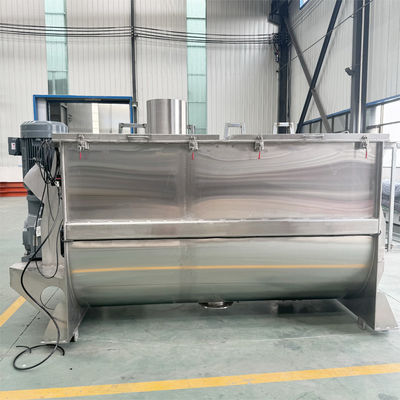 Horizontal Helical Ribbon Mixer For Mixing Of Materials With Large Differences In Specific Gravity And Particle Size