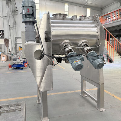 Stainless Steel Plow Mixer with PLC Control System and High Speed Plough Knife Rotation for Uniform Mixing