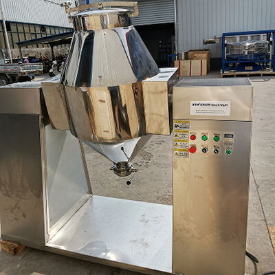 The double-cone mixer is easy to operate and clean. It is suitable for the food and chemical industries and has both mixing and blending functions.