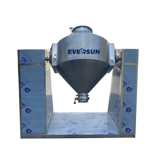 Dust Controlled 50kg Flour Blender Double Cone Mixer Food Powder Blender