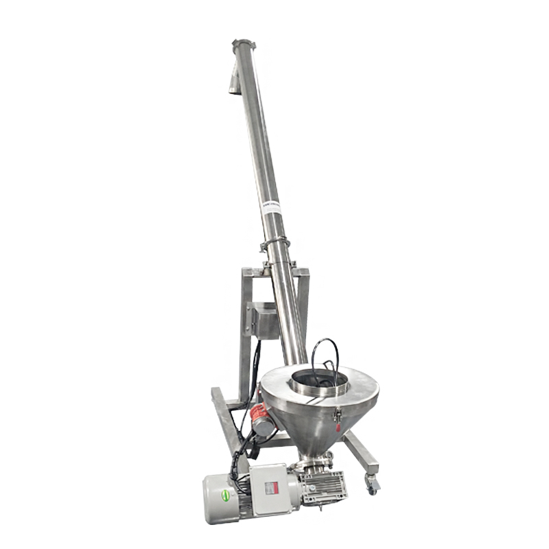 Adjustable speed screw feeder, stainless steel industrial salt elevator, granular powder conveyor