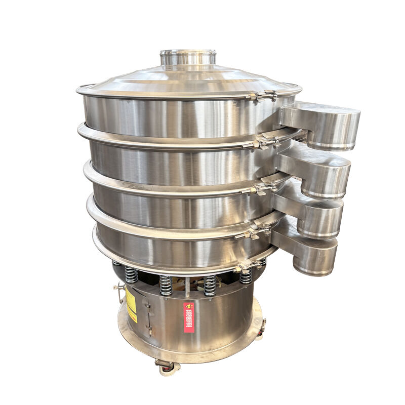 Vibratory Screening Machine with Multi Layer Screens Enabling Simultaneous Separation of Multiple Particle Size Grades
