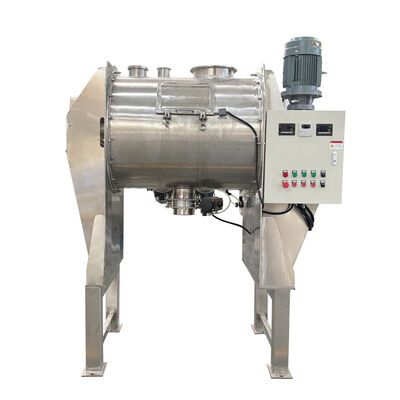 Máy trộn cày bằng thép không gỉ với Hệ thống điều khiển PLC và Xả khí nén để trộn công nghiệp