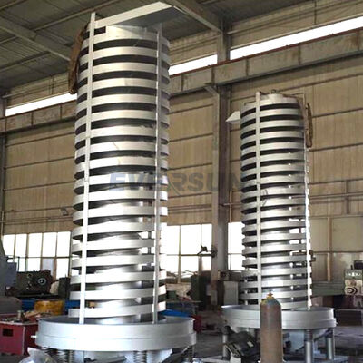 Máy vận chuyển vít Auger kết hợp thang máy rung xoắn ốc dọc và vỏ acrylic cho các giải pháp vận chuyển vật liệu